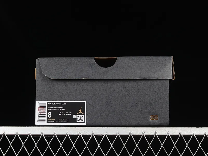 All categories Air Jordan Jordan series basketball shoes Air Jordan 1 Low Air Jordan 1 Low "Court Purple" AJ1 Joe 1 new black and purple toe 553558-125